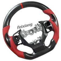 Volant de voiture sport en fibre de carbone à fond plat pour Lexus NX200 NX300 2015-2022, amélioration avec couleur de rayures personnalisable