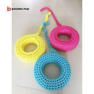 Colore colorato per interni altalena rotonda <span class=keywords><strong>rete</strong></span> per bambini Donut Set <span class=keywords><strong>di</strong></span> altalena in Nylon <span class=keywords><strong>corda</strong></span> <span class=keywords><strong>di</strong></span> pneumatico al coperto parco giochi arrampicata <span class=keywords><strong>corda</strong></span> reti per pneumatici - Product Image 4