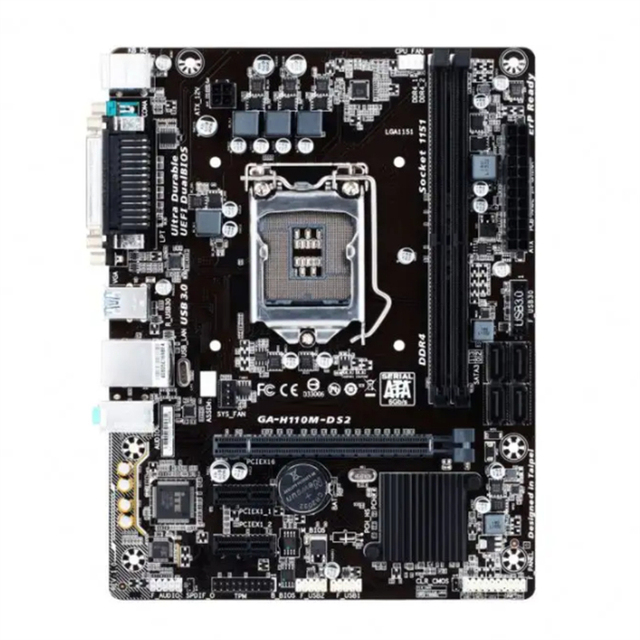 GA H110M DS2 motherboard LGA1151 Socket Dual Channel DDR4 Ram M-ATX Gaming DDR4 motherboard H110m series mainboard