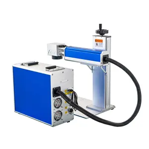 Rayfine professional sale 30w 50w 80w fiber laser making machine for metal making with high quality laser source.