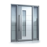 Porte d'entrée pivotante en acier inoxydable et fer forgé sur mesure, design moderne Zonle pour les maisons