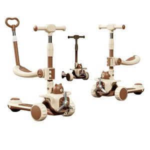 สกู๊ตเตอร์เด็กเลื่อนได้อย่างราบรื่นบนพื้นผิวเรียบ มี<span class=keywords><strong>สาม</strong></span>โหมดอเนกประสงค์ ได้แก่ นั่งเลื่อน ผลัก และเป็นของเล่นที่เหมาะสำหรับเด็ก - Product Image 5