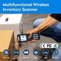 Lector de Códigos de Barras JR RF4000 con Batería de Alta Capacidad de 1400 mAh, Compatible con Android, iOS y Windows, Lector de Códigos QR 1D y 2D