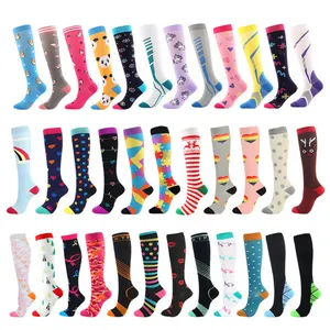 medias de compresion Unisex Compression Stockings Cycling Socks Suitable For Puffiness, Varicose Veins, Marathon Running Socks,