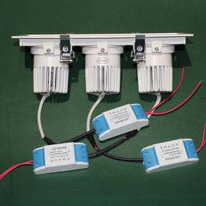 LEDEAST GAJ-121212 12W*3 COB 3 projecteurs encastrés rectangulaires à angle réglable, spots LED de plafond - Product Image 4