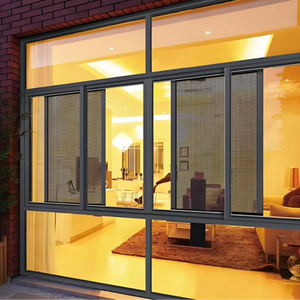 Ventanas y puerta <span class=keywords><strong>Ropo</strong></span> corredizas de aluminio personalizadas de diseño moderno de fábrica serie KT 55 o 60 para sala de estar de hotel - Product Image 2