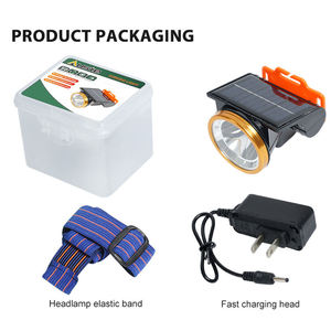 Lampe frontale <span class=keywords><strong>LED</strong></span> Helius à énergie <span class=keywords><strong>solaire</strong></span> pour l'extérieur, lampe de mine, lampe de pêche nocturne, longue portée, ultra-lumineuse, montée sur la tête - Product Image 6