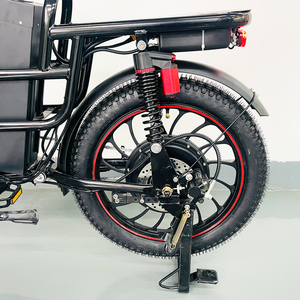 Vélo cargo électrique personnalisé en usine, 48V65AH, double batterie, longue autonomie, frein à disque, suspension intégrale, pour livraison et trajets urbains, vélo électrique - Product Image 4