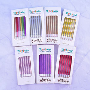 Colore arcobaleno a buon mercato che soffia fuori elegante glitter scintillante personalizzato metallo creativo torta del bambino candele di compleanno a spirale felice per i bambini - Product Image 1