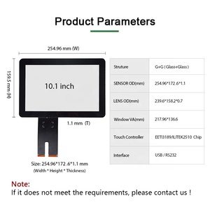 Tùy chỉnh Tempered Glass đa cảm ứng USB <span class=keywords><strong>I2C</strong></span> dự pcap 7 8 10.1 15.6 21.5 inch cảm ứng điện dung <span class=keywords><strong>panel</strong></span> màn hình - Product Image 3