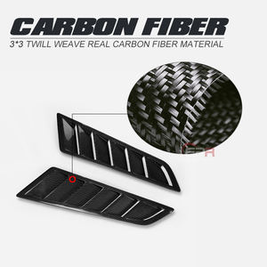 Ventilaciones de aire universales de capó de fibra de carbono tipo GT de aproximadamente 46x14cm para coches modelo Civic - Product Image 6