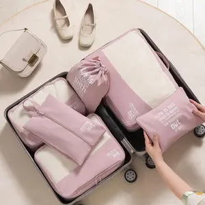 Personnalisé 6 pièces premium femmes nylon compression voyage organisateur de bagages accessoires emballage cubes ensemble pour valises - Product Image 1
