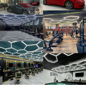 Đèn <span class=keywords><strong>LED</strong></span> nhà để xe hình lục giác giá rẻ, khuyến mãi nóng 6.0M*4.20M, đèn trang trí <span class=keywords><strong>LED</strong></span>, đèn tổ ong, đèn <span class=keywords><strong>LED</strong></span> nhà để xe, đèn làm việc - Product Image 4