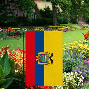 Ecuador cờ Ngoài trời chất liệu vải lanh chất lượng cao 12 * 18in nhiều phong cách cho bạn lựa chọn - Product Image 3