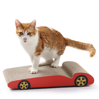 Roue de voiture en papier ondulé Jouet pour chat Planche à gratter pour chat