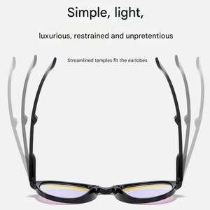 Gafas Plegables Personalizadas con Logotipo 2025 para Hombre y Mujer, Gafas para Daltonismo con Marco Redondo Plegable, Color Rojo Verde, con Caja - Product Image 3