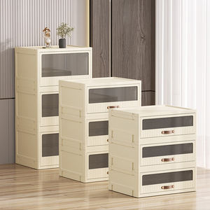 Chine Vente en gros Grande Capacité Enfants Adolescents Maison Blanche <span class=keywords><strong>Tiroirs</strong></span> Boîte Bacs de Luxe Anti-poussière Plastique Pliable Pliable OEM - Product Image 4