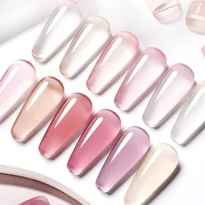 BORN PRETTY New Translucent Vernis Gel 2023 Hema Free Gentle Pink Jelly Colors UV Nail Gel Polish Supplies For Sale