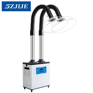 SZJIJE multi-fonction meilleur <span class=keywords><strong>prix</strong></span> 200W affichage numérique Moxa extracteur de fumée cheveux kératine fumée <span class=keywords><strong>filtre</strong></span> à Air - Product Image 1