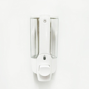 Double Soap Dispenser Wall Mounted Mini Liquid Soap Dispenser For Bathroom Shower Gel Dispenser With Two Compartments - Product Image 5