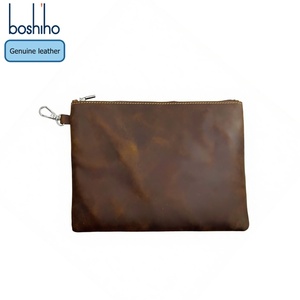 Sac de golf portable en cuir véritable Boshiho Factory, durable, personnalisable, pochette pour objets de valeur, taille et couleur personnalisables - Product Image 1