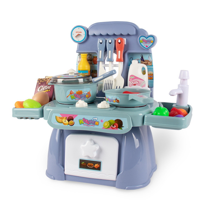 Tavolo blu set di 24