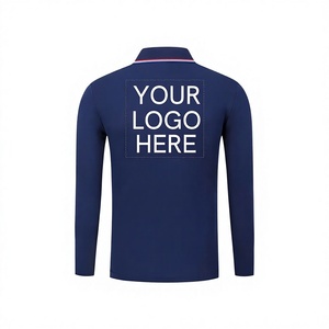 Camisa de Manga Larga Negra para Hombre, con Logotipo Personalizado en la Parte Delantera, Impresión Digital, Tejido de Punto Sólido, Poliéster/Algodón, Estilo Casual Elegante y Transpirable - Product Image 6