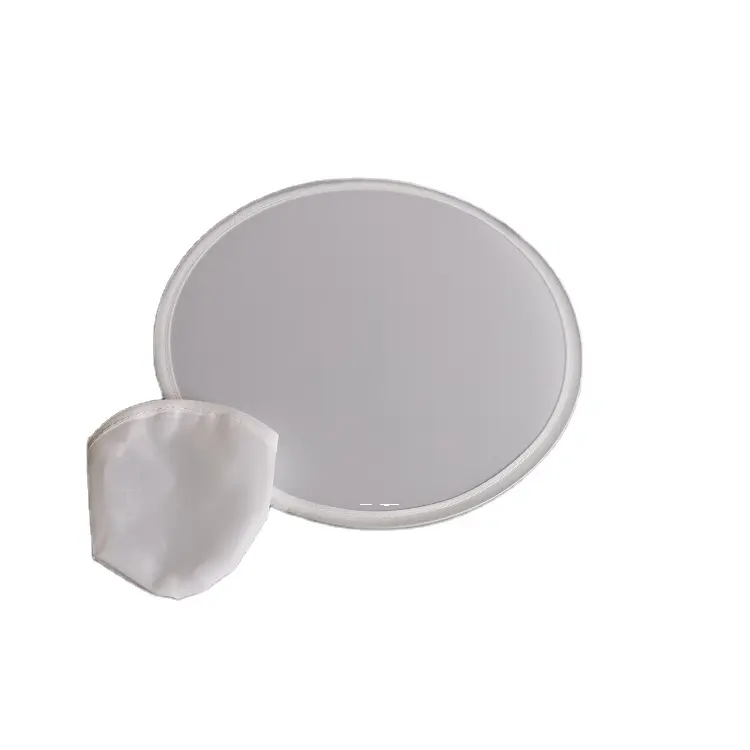 white round folding fan DIY folding disc fan customized sublimation foldlable fan with pouch