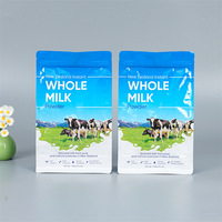 Sachets d'emballage en plastique personnalisés Haodong OEM pour café, lait en poudre, protéines de lactosérum, 500g, 1kg, avec fermeture centrale