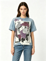 T-shirts personnalisés en gros avec impression de logo pour hommes, t-shirts unis en coton, t-shirts oversize à col rond
