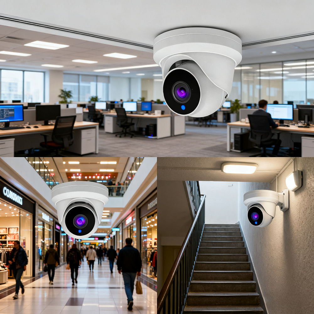 4K 8MP Hik Compatible Dome Security Camera IR Infrared Night Vision with Audio Wide Angle Lens Wired Network Camera · image 6