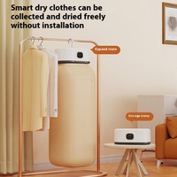 Sèche-linge électrique pliable avec télécommande, sèche-linge multifonctionnel, sèche-linge portable de voyage, sèche-linge chaud avec minuterie pour la maison