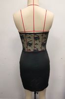 Robe Courte Moulante Sexy Sans Bretelles pour Femme, Mini-Robe Élégante Noire en Dentelle, Nouveautés 2026