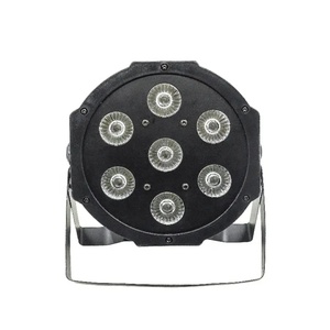 Equipo de Fiesta de Alta Calidad, 7 Piezas, Luz Plana de 10w, Foco LED RGBW de Plástico para Escenario - Product Image 1
