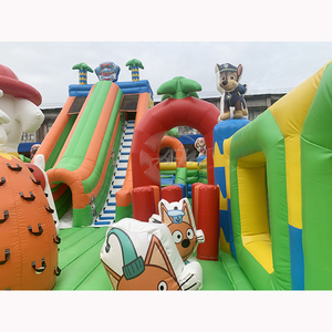 Parc gonflable à succès avec toboggan, château gonflable, maison gonflable pour animaux, zoo gonflable, parc à thème pour le divertissement - Product Image 4