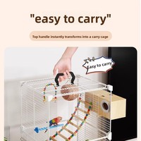 Grande cage à oiseaux pour perroquets et thrushcross, design de luxe en peau de tigre, usage domestique