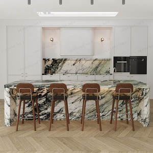 Tavolo da Bar in Quarzite Verde Naturale di Alta Qualità con Venature Bianche per Villa, Club Privato, Salotto dei Sigari - Product Image 2
