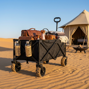High Quality <strong>Heavy</strong> <strong>Duty</strong> Utility Wagon Cart Foldable <strong>Garden</strong> <strong>Trolley</strong> for Grocery Beach - Product Image 2