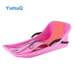 YumuQ Traîneau à neige en <span class=keywords><strong>plastique</strong></span> d'hiver avec <span class=keywords><strong>frein</strong></span>, Traîneau à neige en <span class=keywords><strong>plastique</strong></span> pour sports de plein air dur avec dossier - Product Image 6