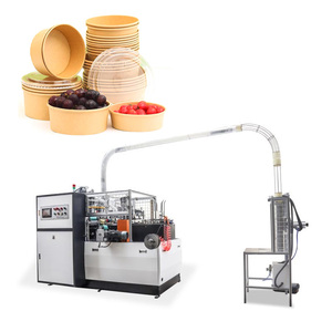 Tốc độ cao Ice Cream salad hoàn toàn tự động Kraft hộp tròn lấy đi container giấy súp Bát Máy làm - Product Image 5