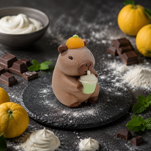 Boîte de desserts glacés en gros en forme de capybara, saveur <span class=keywords><strong>mousse</strong></span> <span class=keywords><strong>caramel</strong></span> chocolat, personnalisable OEM, pour boulangerie et fêtes - Product Image 2