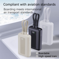 Nouvelle Batterie Externe Portable Mini 10000 mAh à Succès 2026 avec 2 Câbles, Power Bank de Voyage pour Téléphone, Charge Super Rapide PD35W