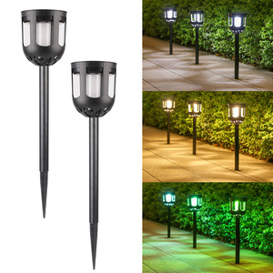 Luces Solares para Jardín, Lámpara LED para Camino Exterior, Resistente al Agua, Alimentada por Energía Solar, Decorativa, con Estaca - Product Image 1
