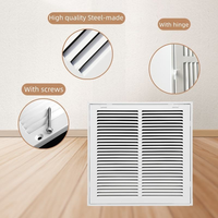 Grille de ventilation amovible en métal pour retour d'air, panneau de ventilation mural ou de plafond, cadre détachable pour la ventilation résidentielle