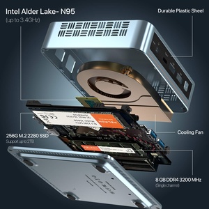 มินิพีซีพกพา Alder Lake N100 DDR4 16GB 512 SSD ราคาประหยัด พร้อม Wifi 5.0 BT4.2 รองรับ 11/Linux - Product Image 4