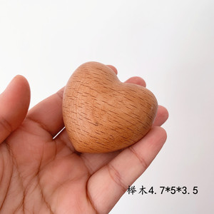 Uionen Small Fat Beech Solid Wood <b>Hearts</b> Oil Wrapped <b>Wooden</b> <b>Heart</b> Ornaments Artminds <b>Craft</b> Gifts <b>for</b> Home Decoration - Product Image 6