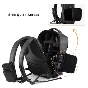 Professional Large Capacity <b>Camera</b> <b>Backpack</b> Case Waterproof Multifunctional Photography Bag Zipper Closure - Product Image 4