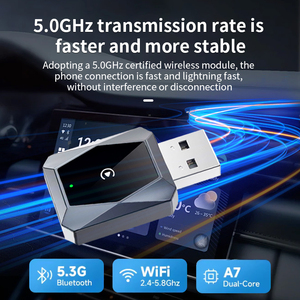 Adaptateur portable Smart Carplay Android Auto Convertisseur Carplay sans fil 2 en 1 Adapté pour la lecture multimédia de voitures - Product Image 3