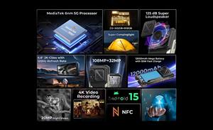 Nouveau téléphone 5G 2025 Hyper 8 Ultra 6,8 pouces Smartphone Android 15 intelligent double carte SIM 12 Go + 512 Go <span class=keywords><strong>32</strong></span> + 108 MP 12000 mAh - Product Image 4