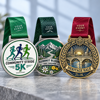 Médailles personnalisées pour marathon et course à pied, pour les courses communautaires de 5 km, les courses de trail de 10 km et les demi-marathons de 21,1 km. Fabricant de médailles OEM ODM.